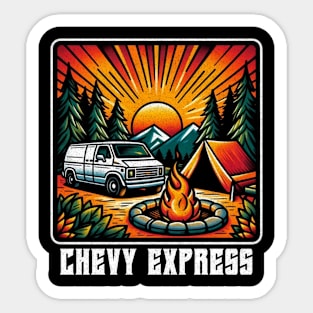 Chevy express VanLife campground Sticker